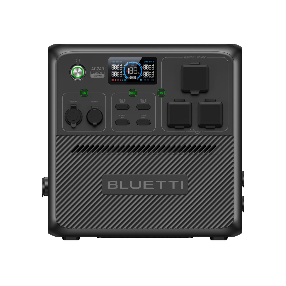 BLUETTI AC240 Portable Power Station | 2,400W 1,536Wh