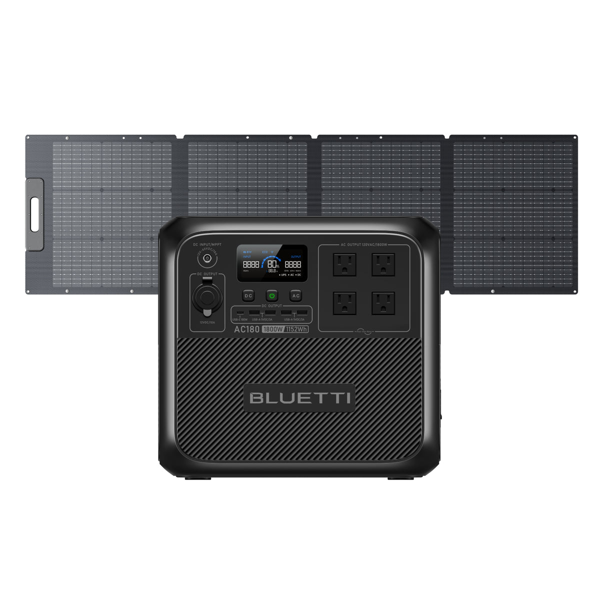 BLUETTI AC180 Solar Portable Power Station | 1,800W 1,152Wh