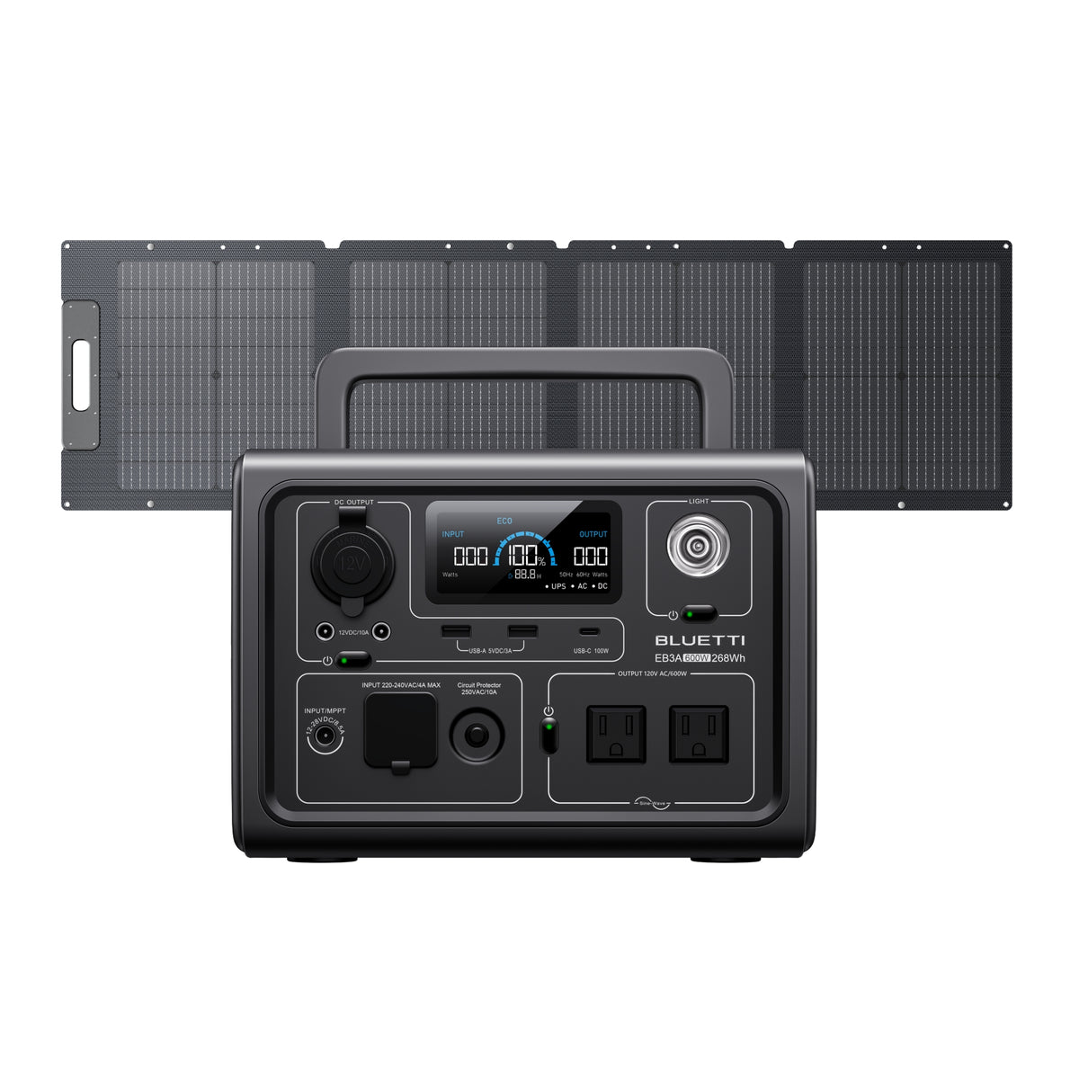 BLUETTI EB3A Portable Power Station | 600W 268Wh