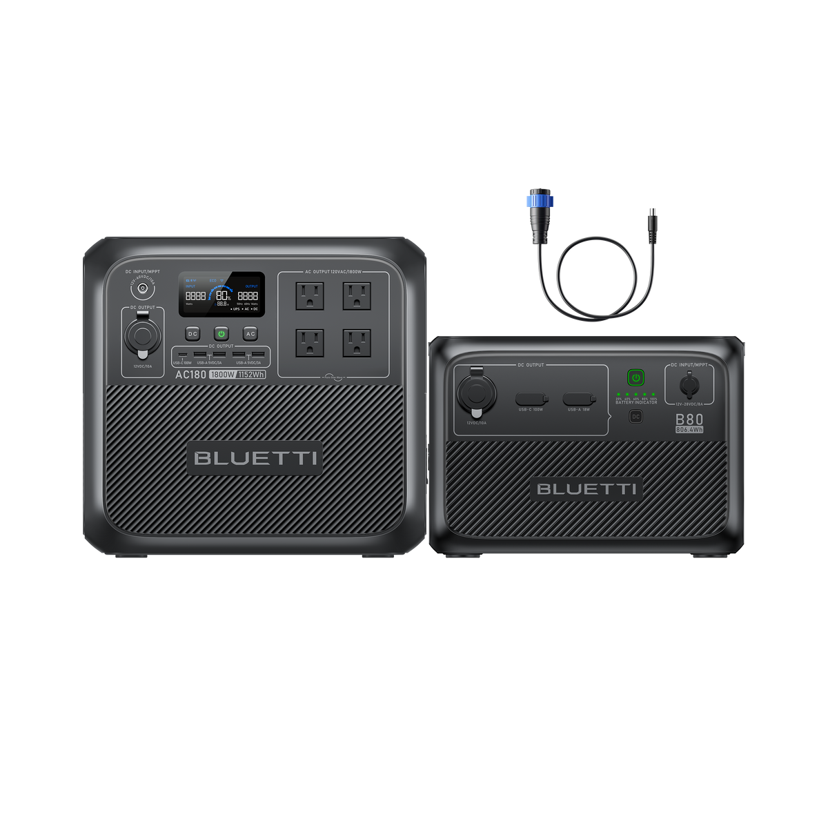 BLUETTI AC180 Solar Portable Power Station | 1,800W 1,152Wh