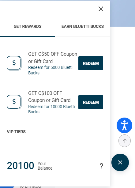 BLUETTI REWARDS LIST