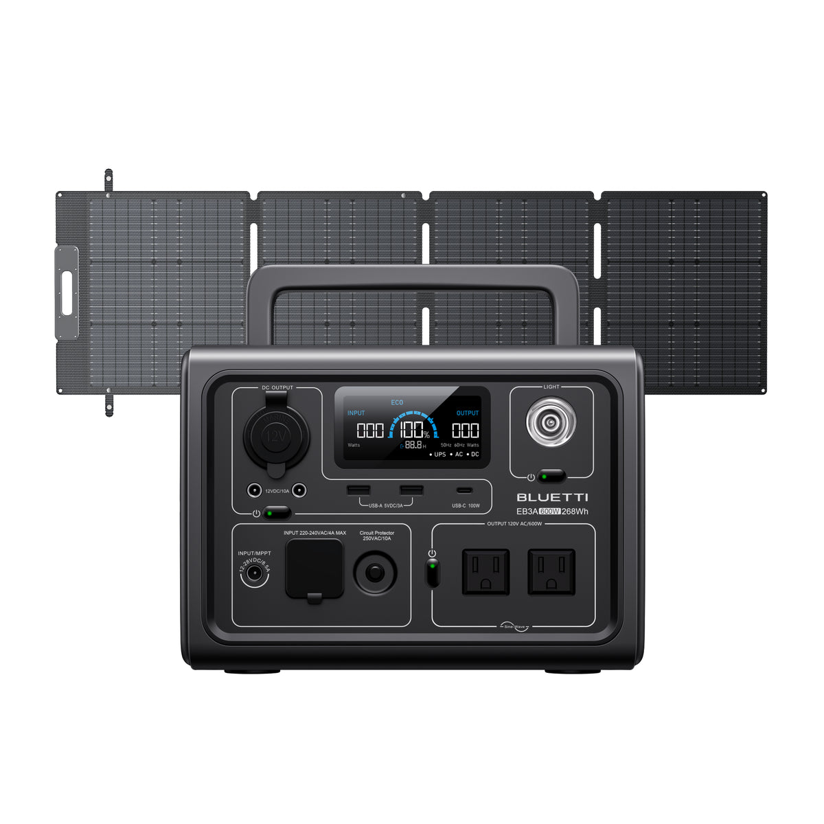 BLUETTI EB3A Portable Power Station | 600W 268Wh