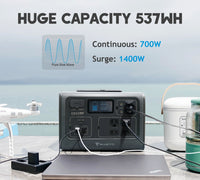 Refurbished BLUETTI EB55 Portable Power Station | 700W 537Wh