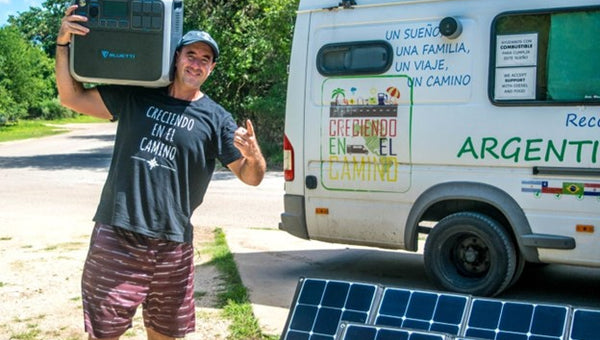 Portable solar panels for EV charging