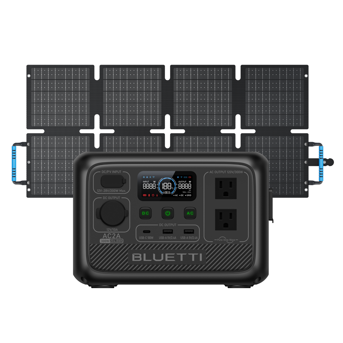 BLUETTI AC2A Portable Power Station | 300W 204Wh