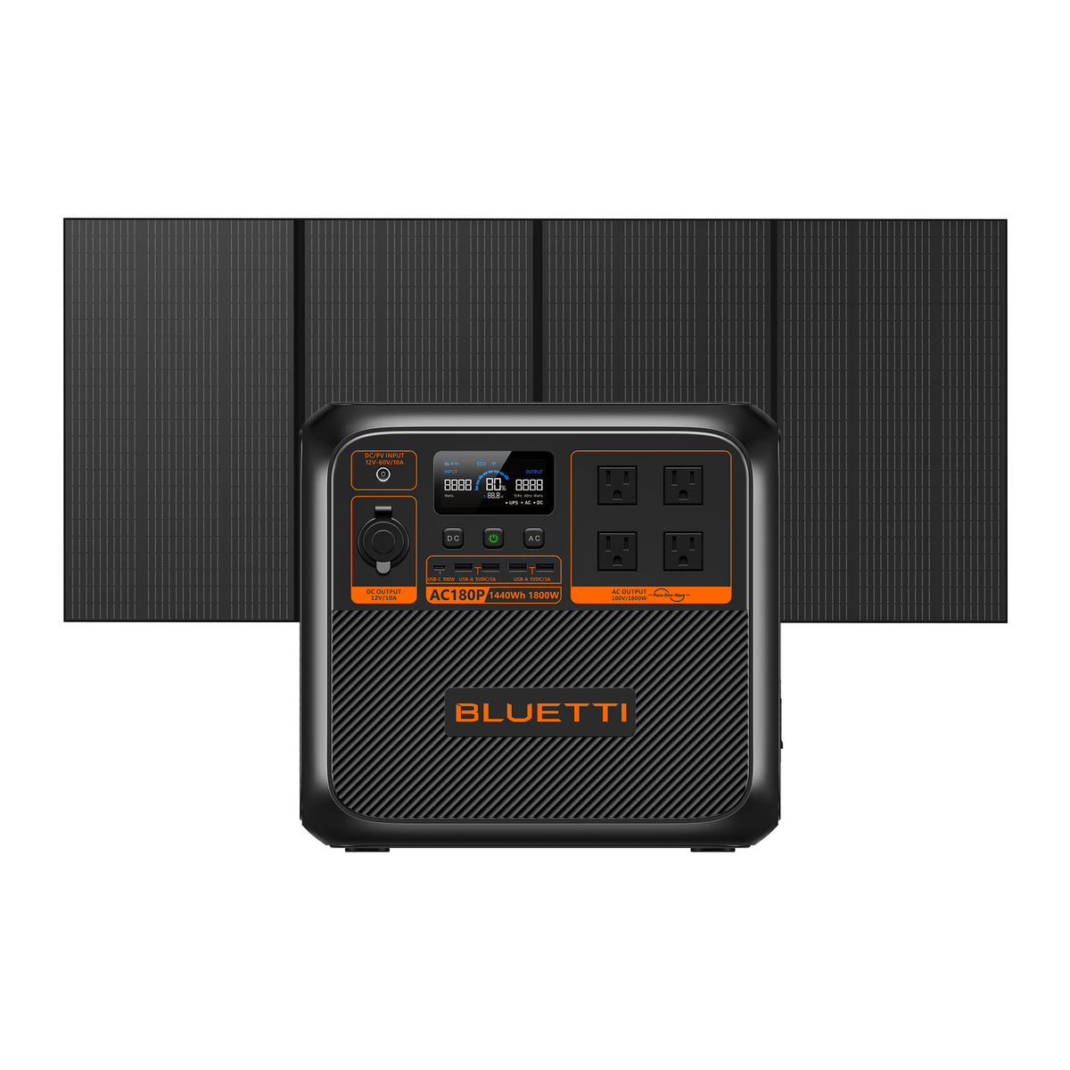 BLUETTI AC180P Solar Portable Power Station | 1,800W 1,440Wh