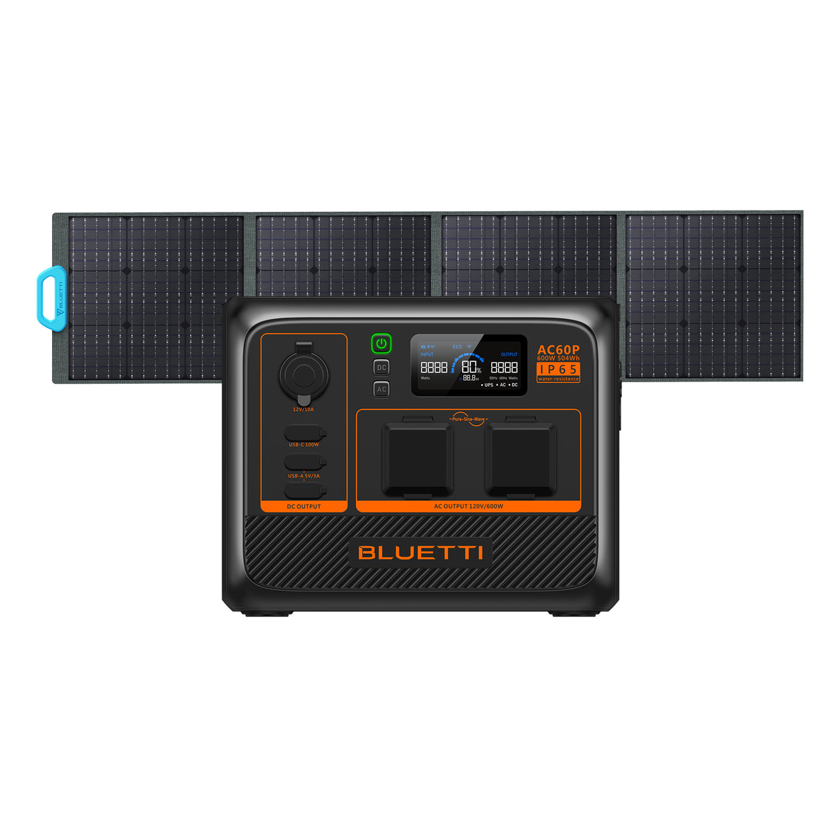 BLUETTI AC60P Portable Power Station | 600W 504Wh