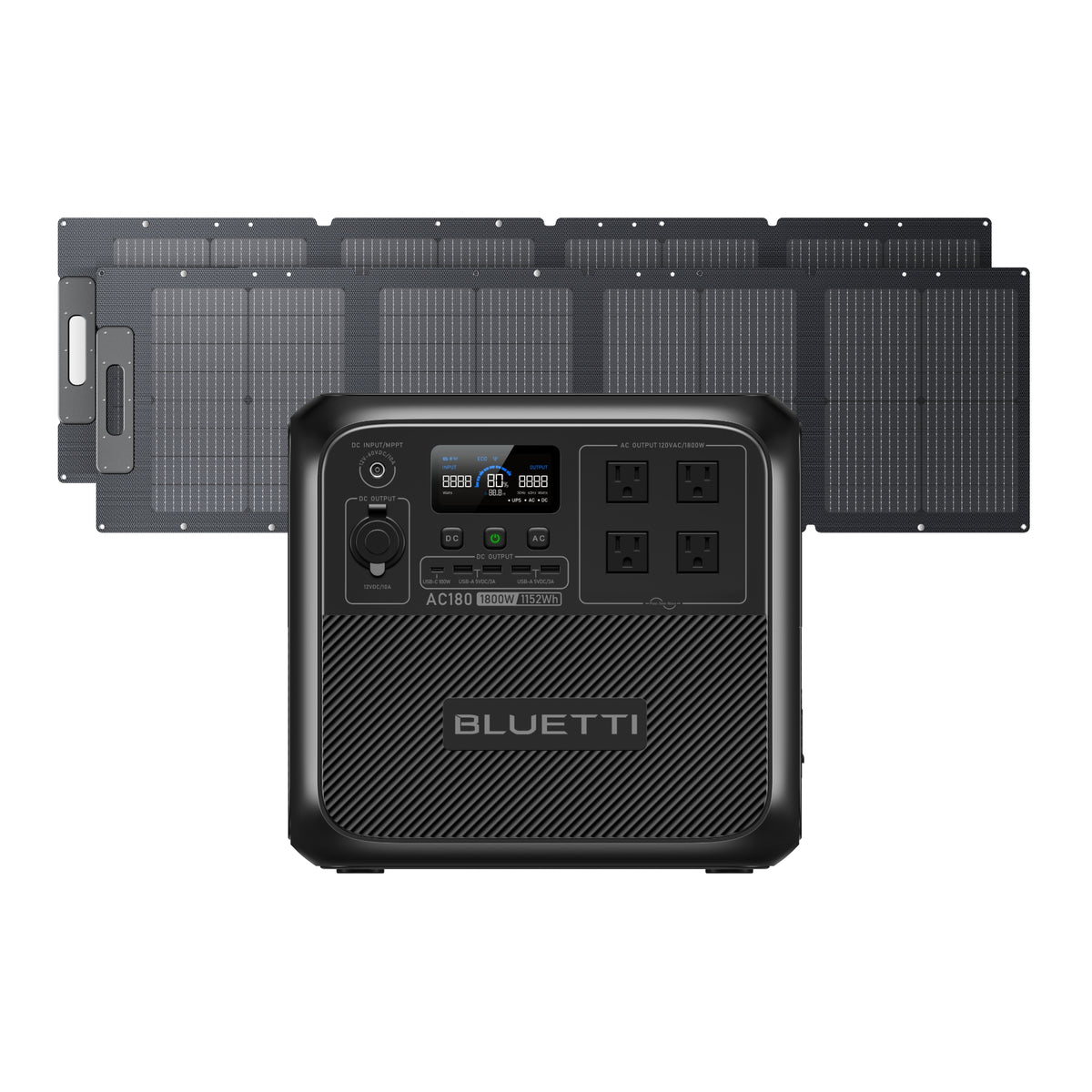 BLUETTI AC180 Solar Portable Power Station | 1,800W 1,152Wh