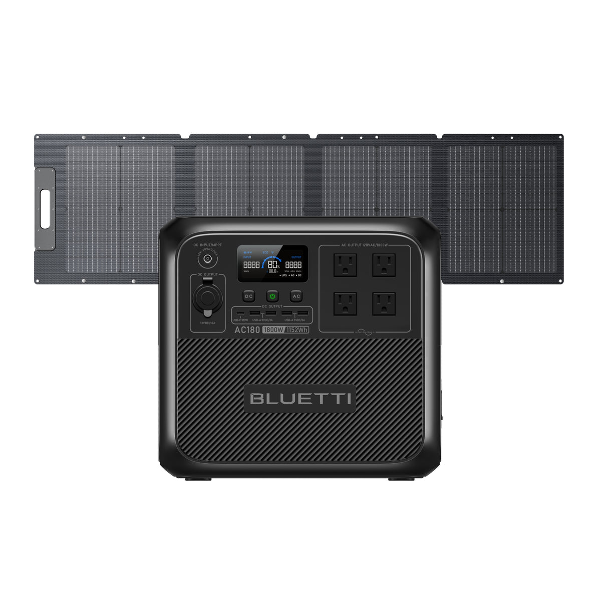 BLUETTI AC180 Solar Portable Power Station | 1,800W 1,152Wh