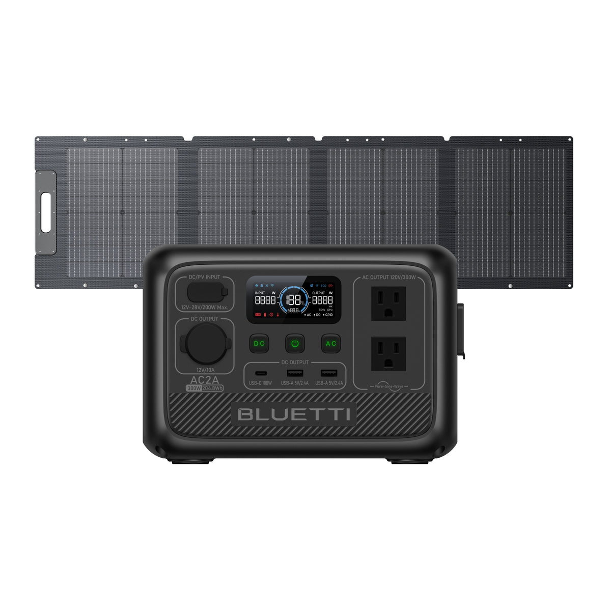 BLUETTI AC2A Portable Power Station | 300W 204Wh