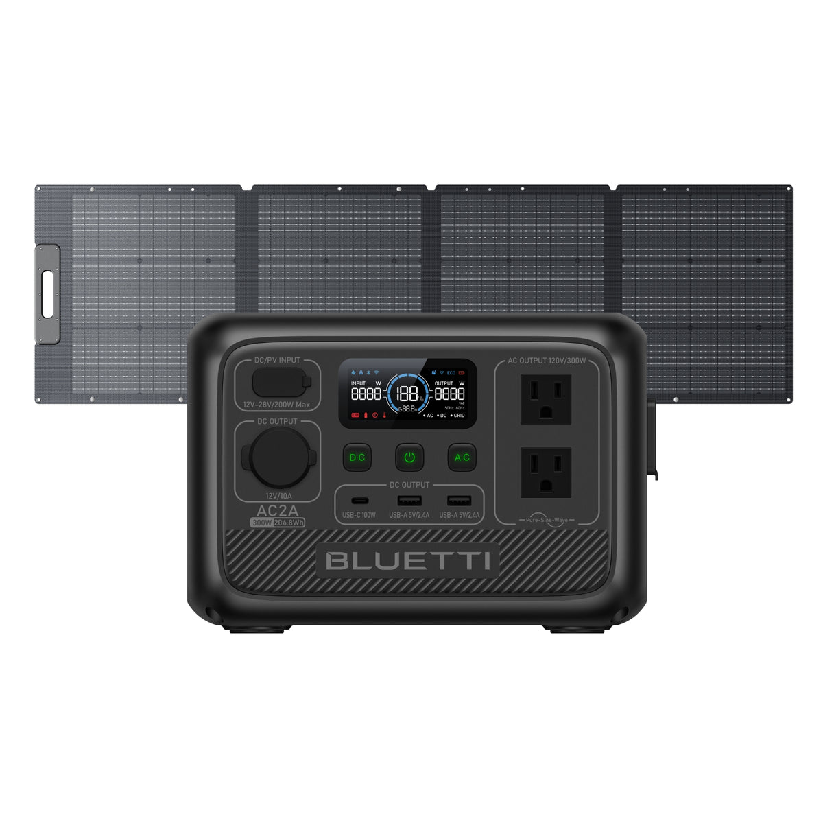 BLUETTI AC2A Portable Power Station | 300W 204Wh