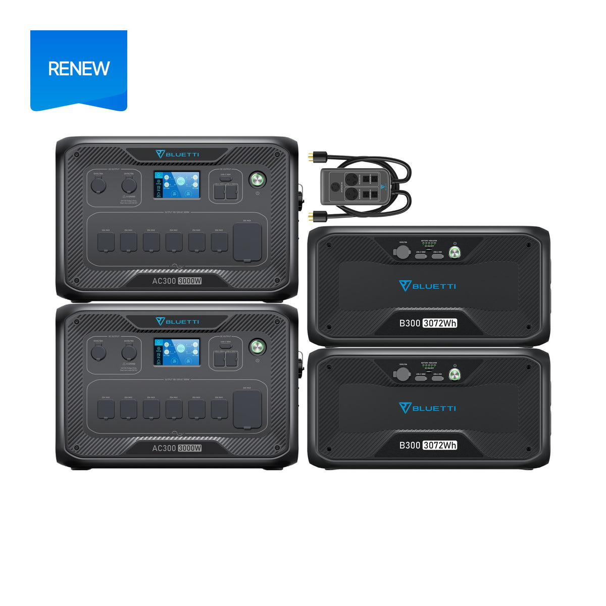 BLUETTI AC300+B300(Renew) Home Battery Backup