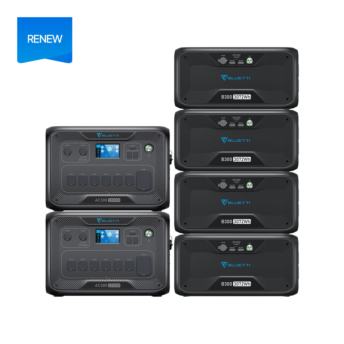 BLUETTI AC300+B300(Renew) Home Battery Backup