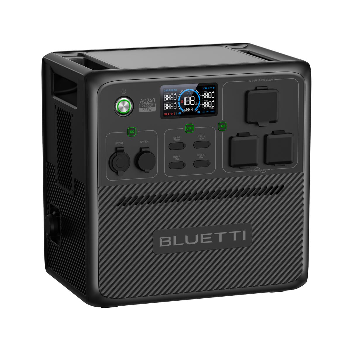 BLUETTI AC240 Portable Power Station | 2,400W 1,536Wh