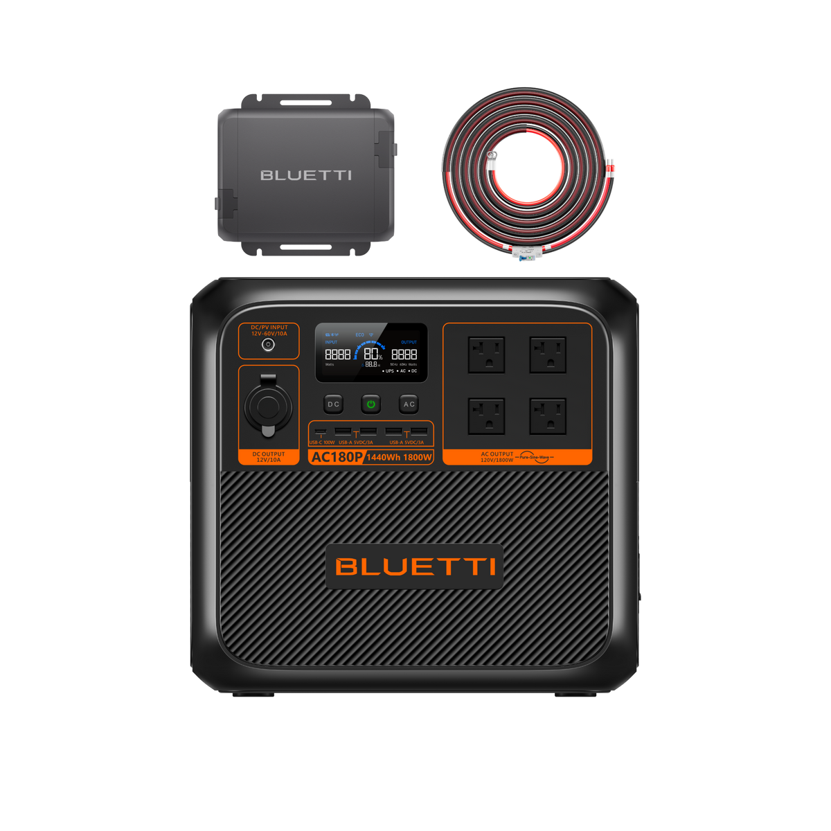 BLUETTI AC180P Solar Portable Power Station | 1,800W 1,440Wh