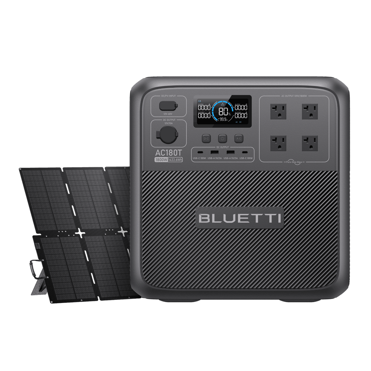 Centrale électrique portative BLUETTI AC180T | 1 800 W, 1 433 Wh