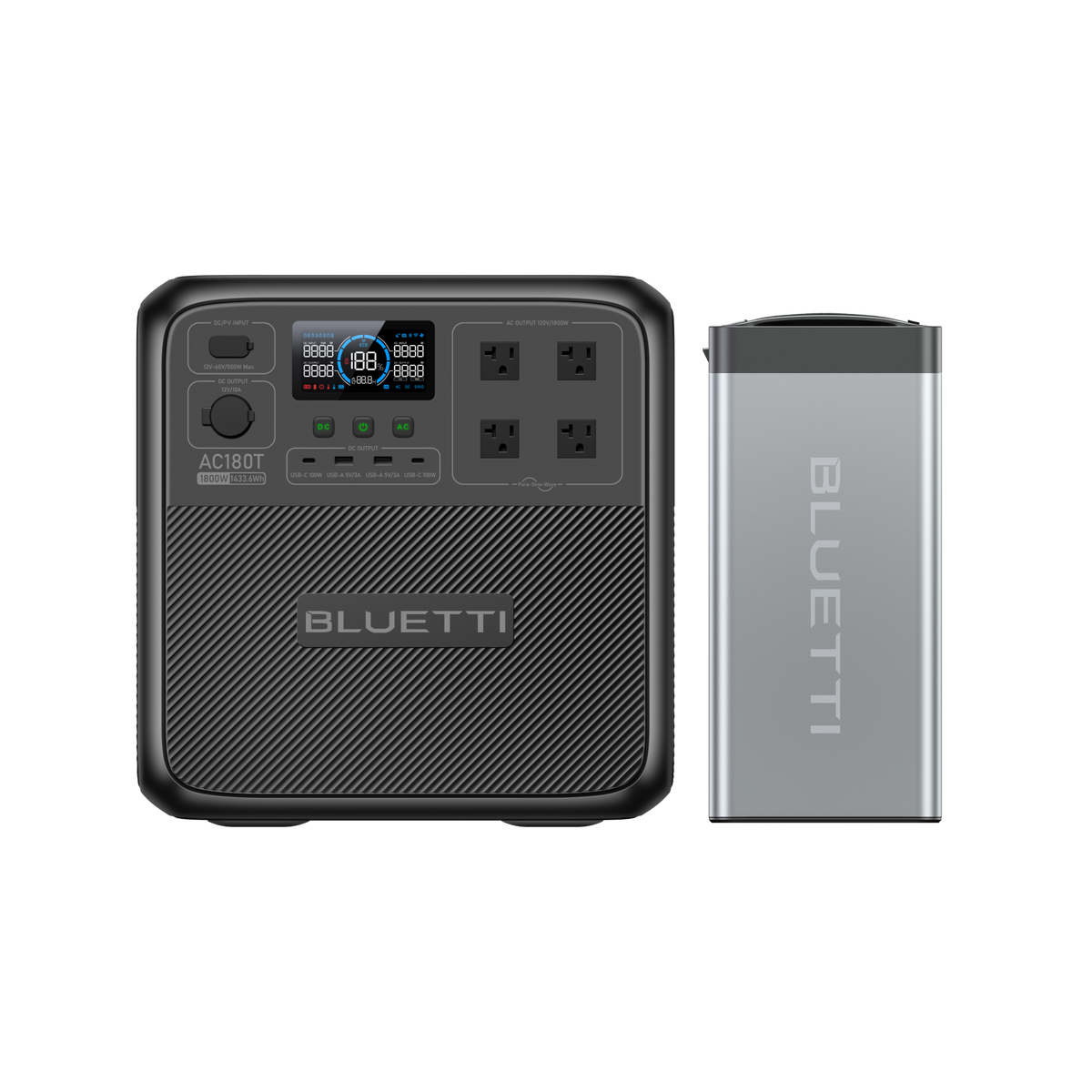 BLUETTI AC180T Portable Power Station | 1,800W,1433Wh