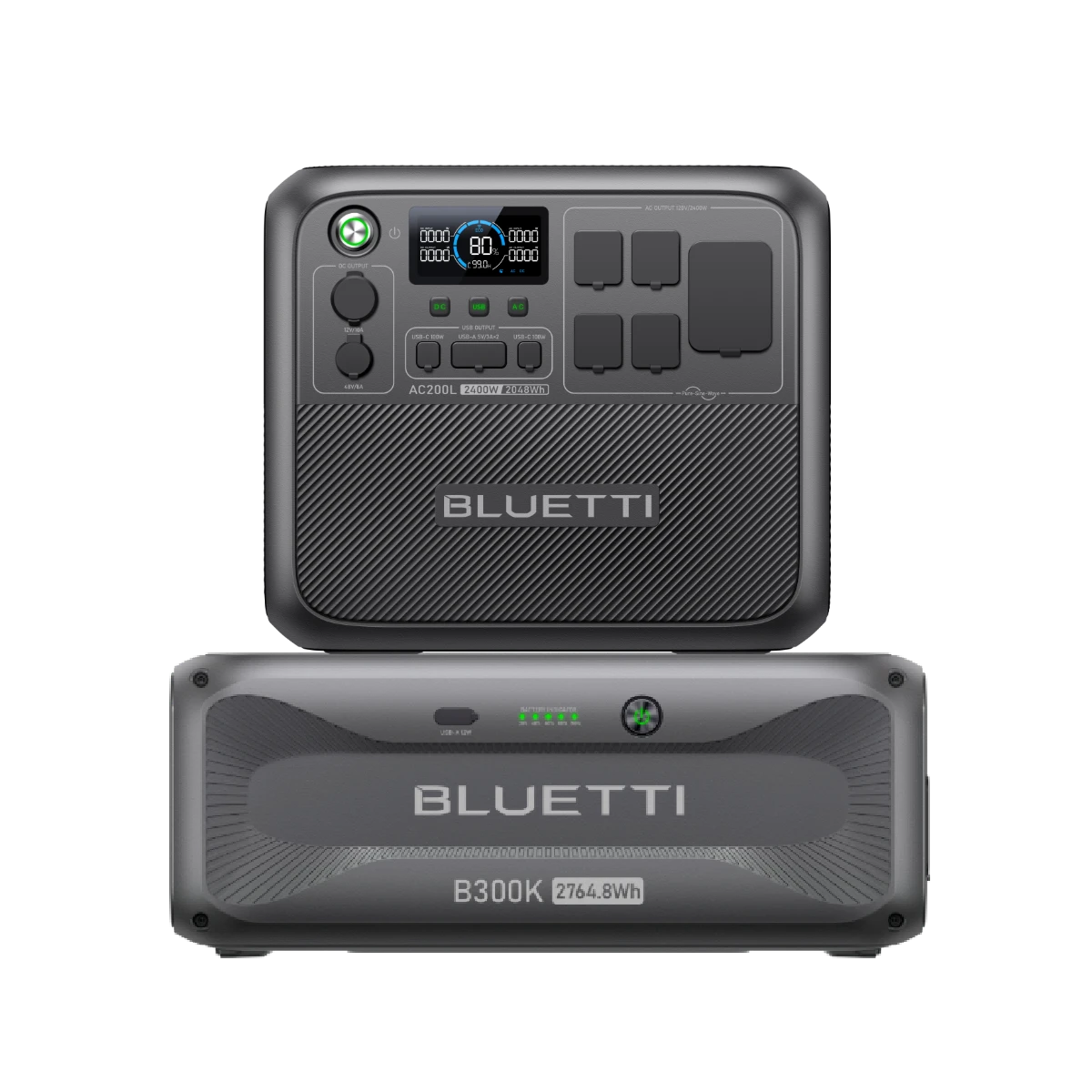 AC200L+B300K | 2,400W, 4,812.8Wh, Portable Power Station