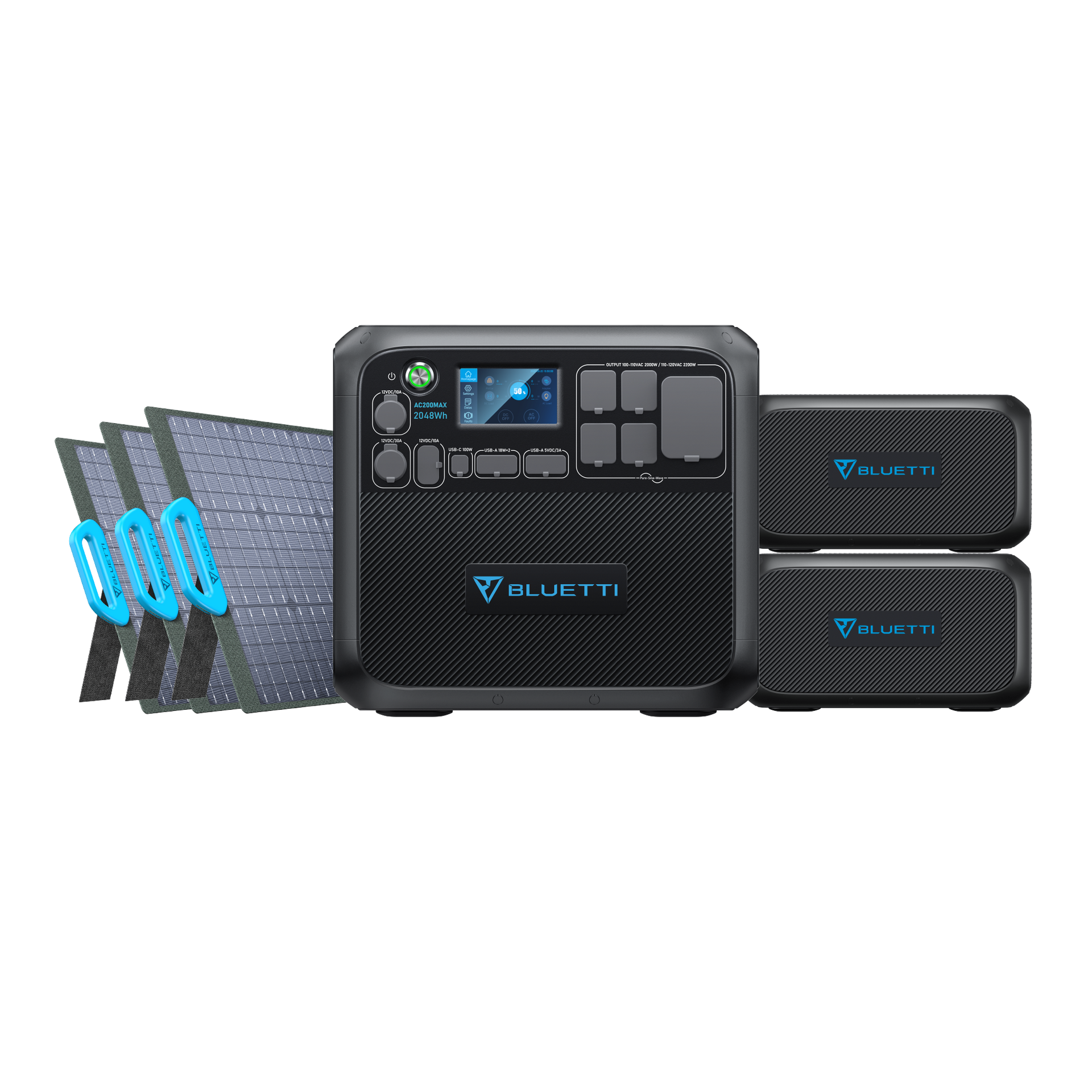 bluetti ac200max b230 pv200 solar generator kit
