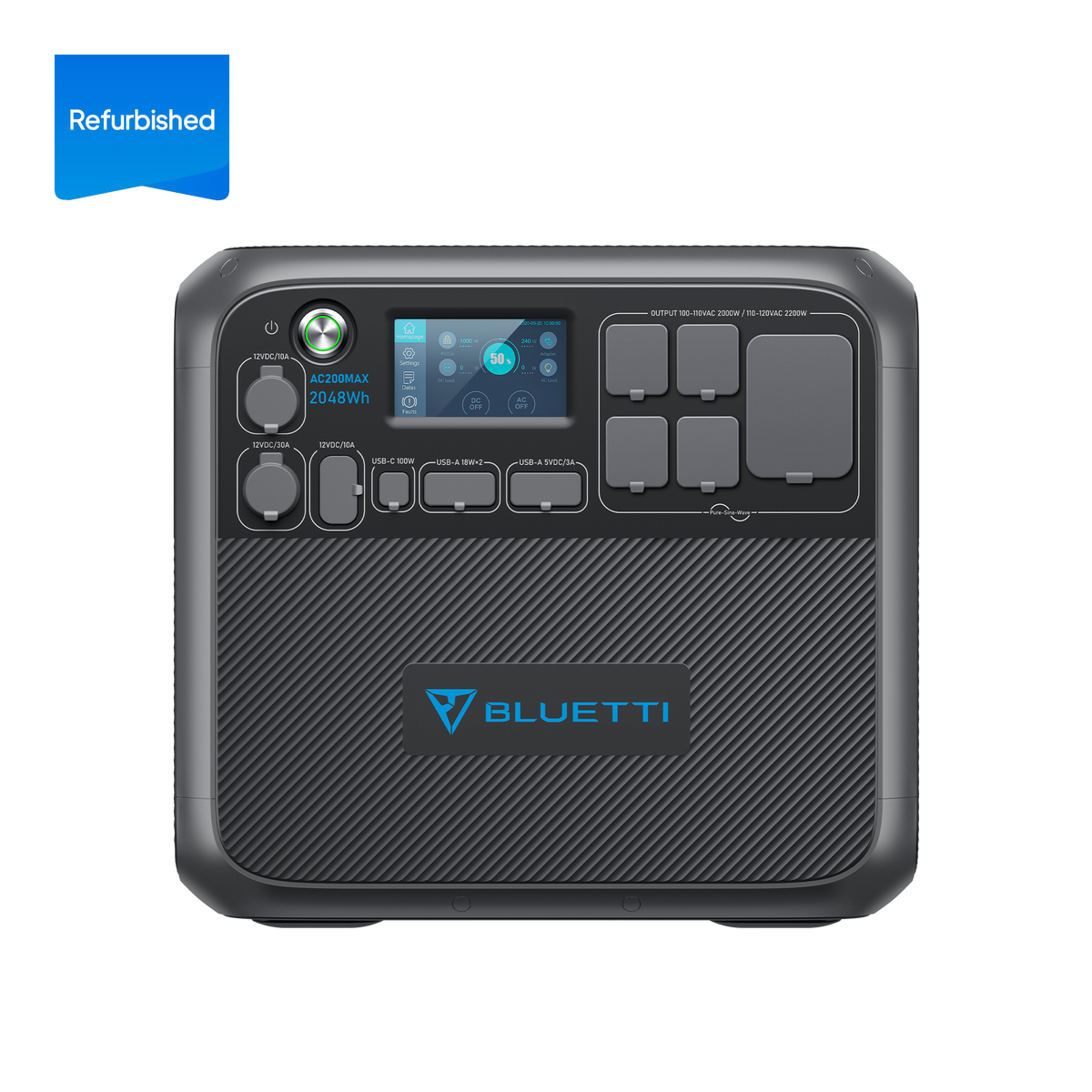 Centrale électrique extensible BLUETTI AC200MAX remise à neuf