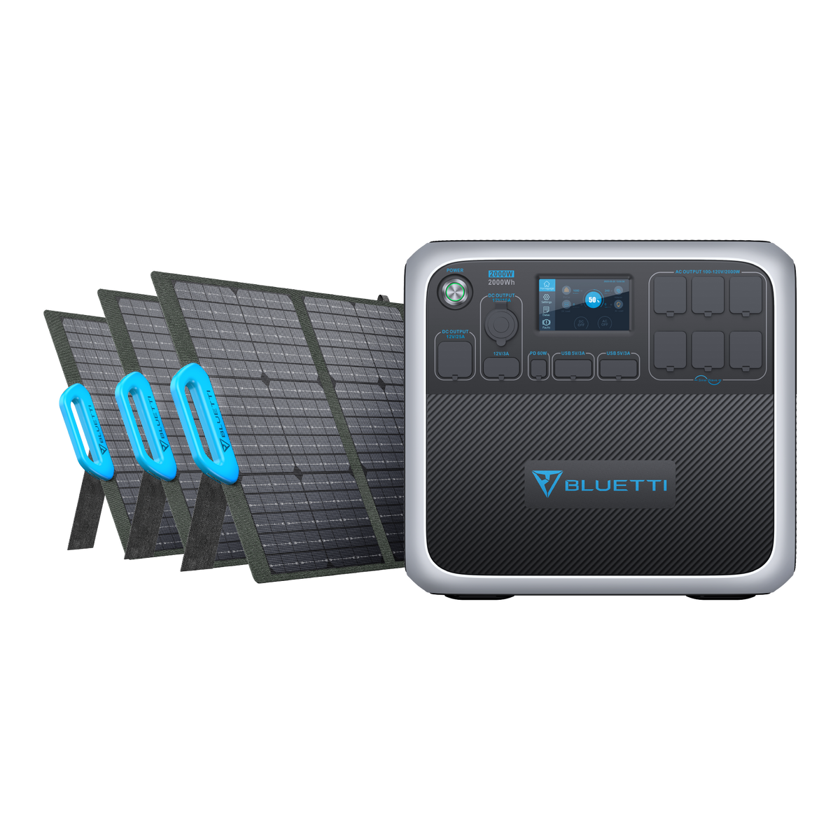 BLUETTI AC200P + 3*PV120 Solar Generator Kit