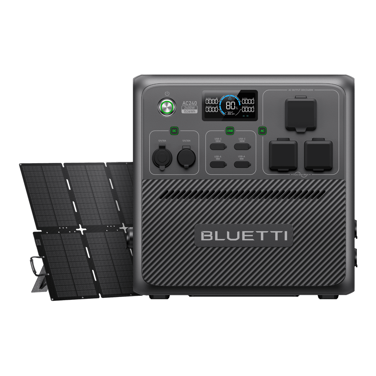 BLUETTI AC240 Portable Power Station | 2,400W 1,536Wh