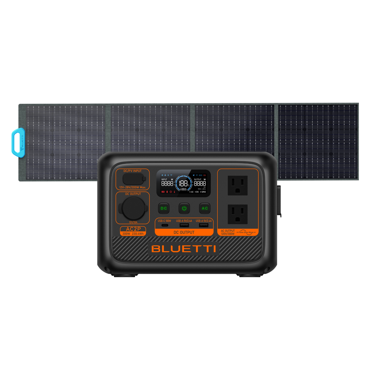 Centrale électrique portative BLUETTI AC2P | 300 W 230,4 Wh