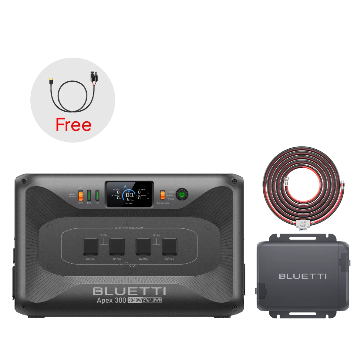 Apex 300+Charger 1 | 3,840W, 2,764.8Wh, 560W Charger