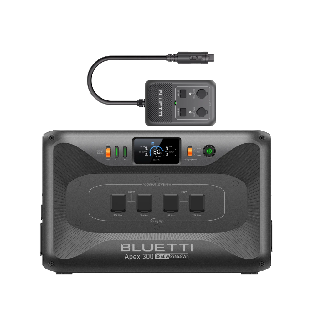 Apex 300+Hub D1 | 3,840W, 2,764.8Wh, 700W DC Power Hub