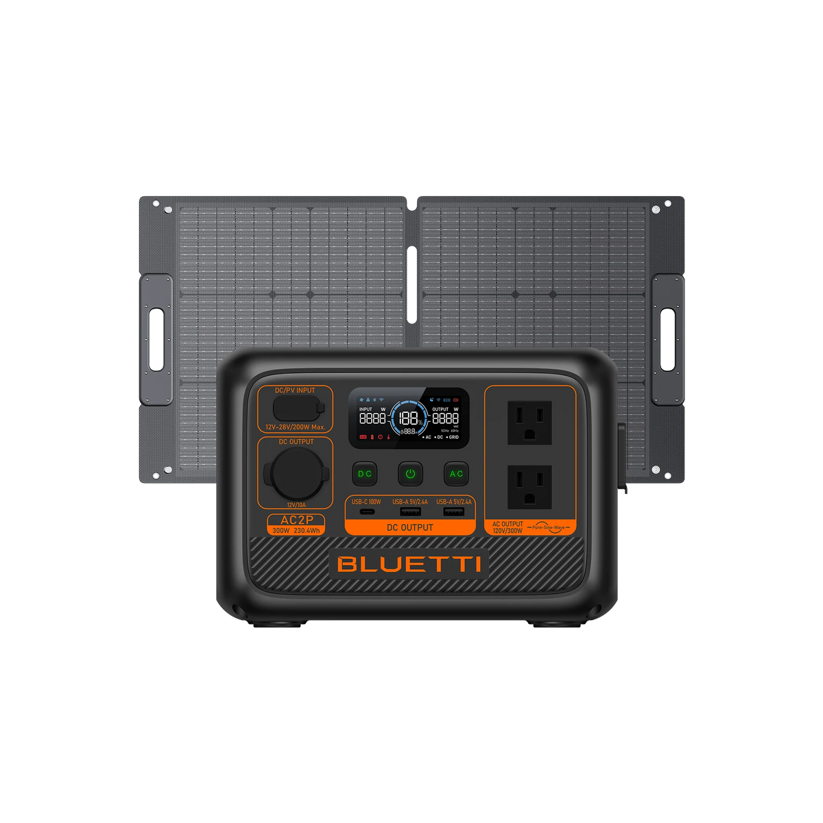 Centrale électrique portative BLUETTI AC2P | 300 W 230,4 Wh