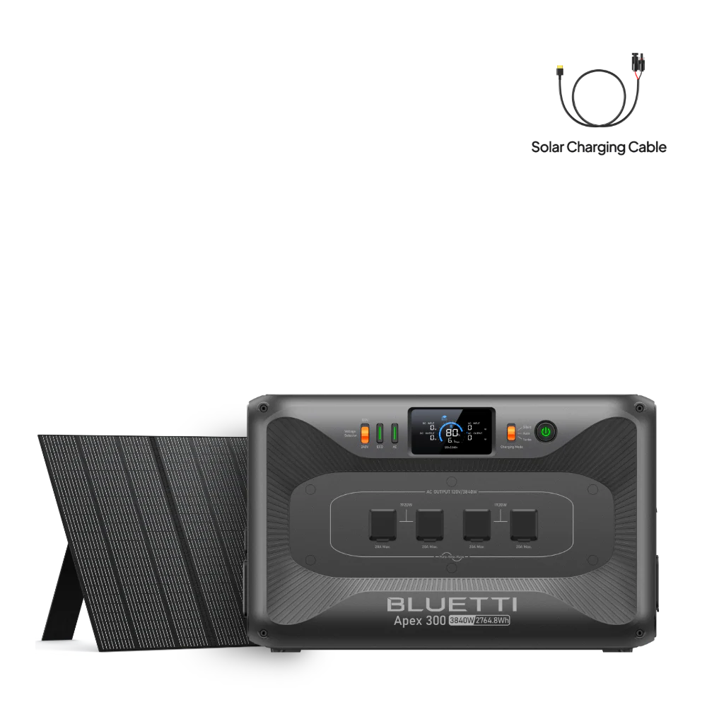 Apex 300+350W | 3,840W, 2,764.8Wh, 350W Solar Generator Kit