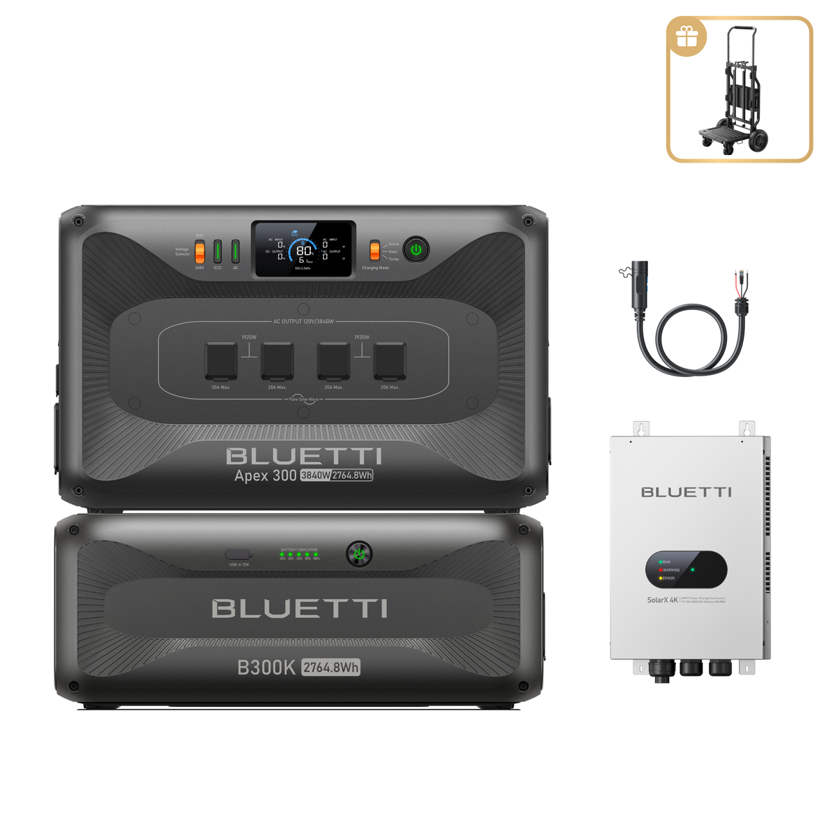 Apex 300+B300K+SolarX 4K