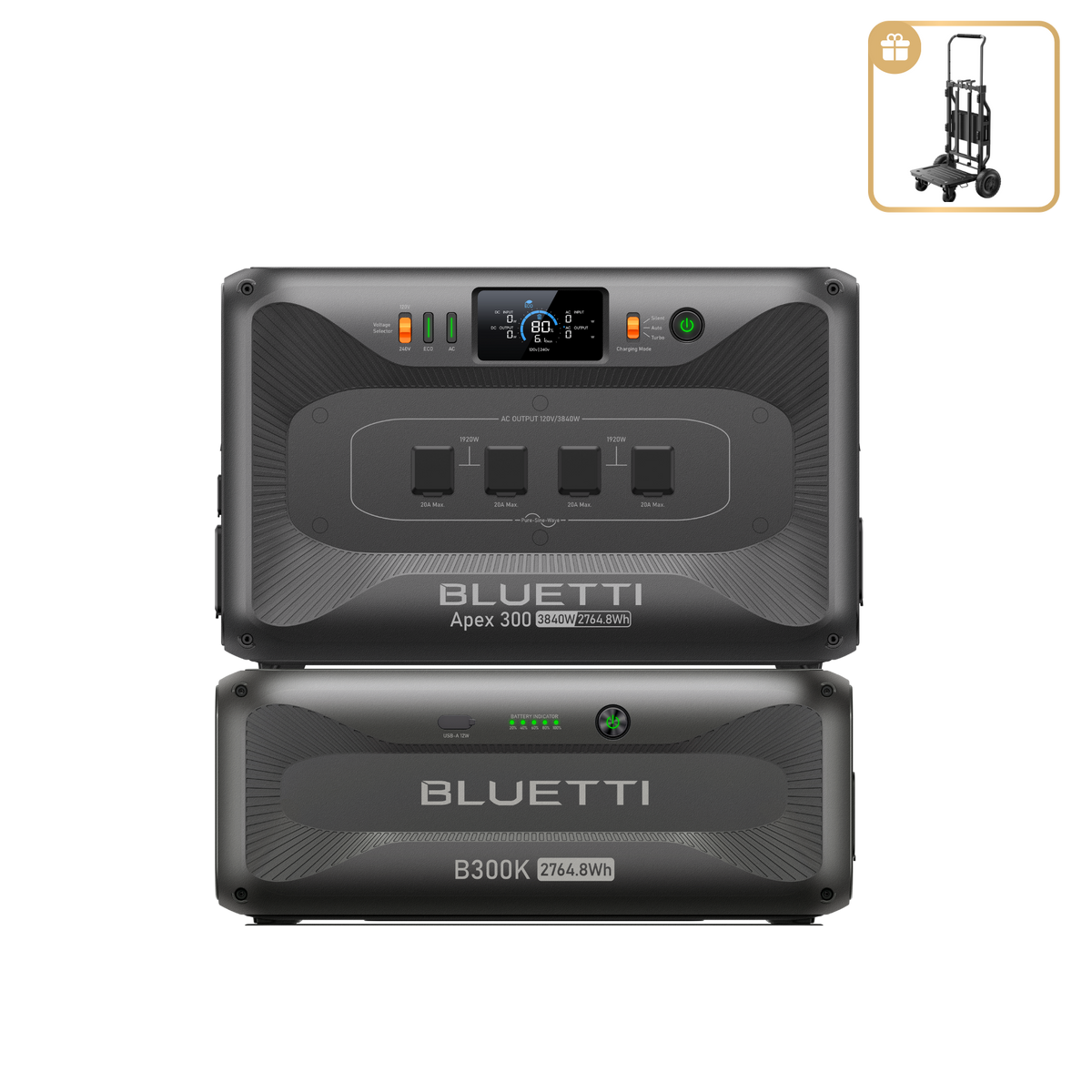 Apex 300+B300K | 3,840W, 5,529.6Wh