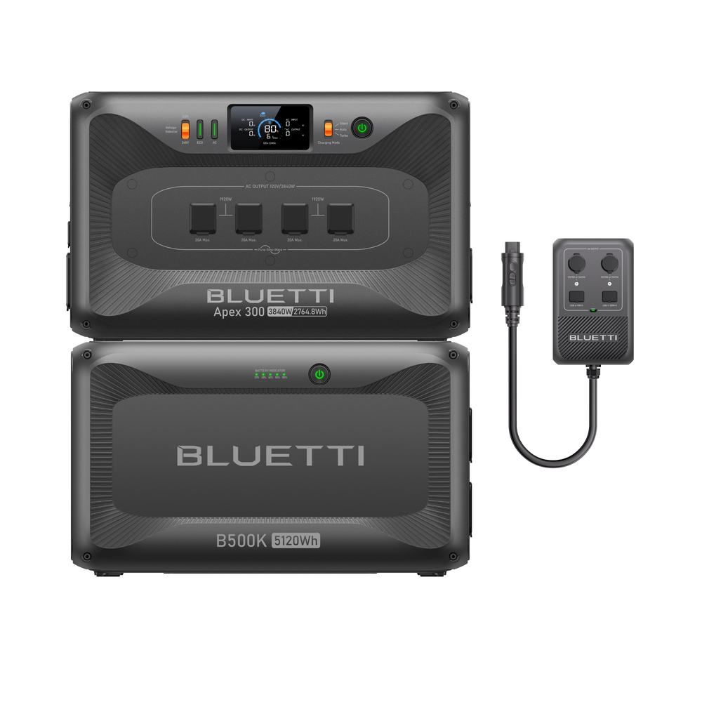 Apex 300+B500K+Hub D1 | 3,840W, 7,884.80Wh, 700W DC Power Hub