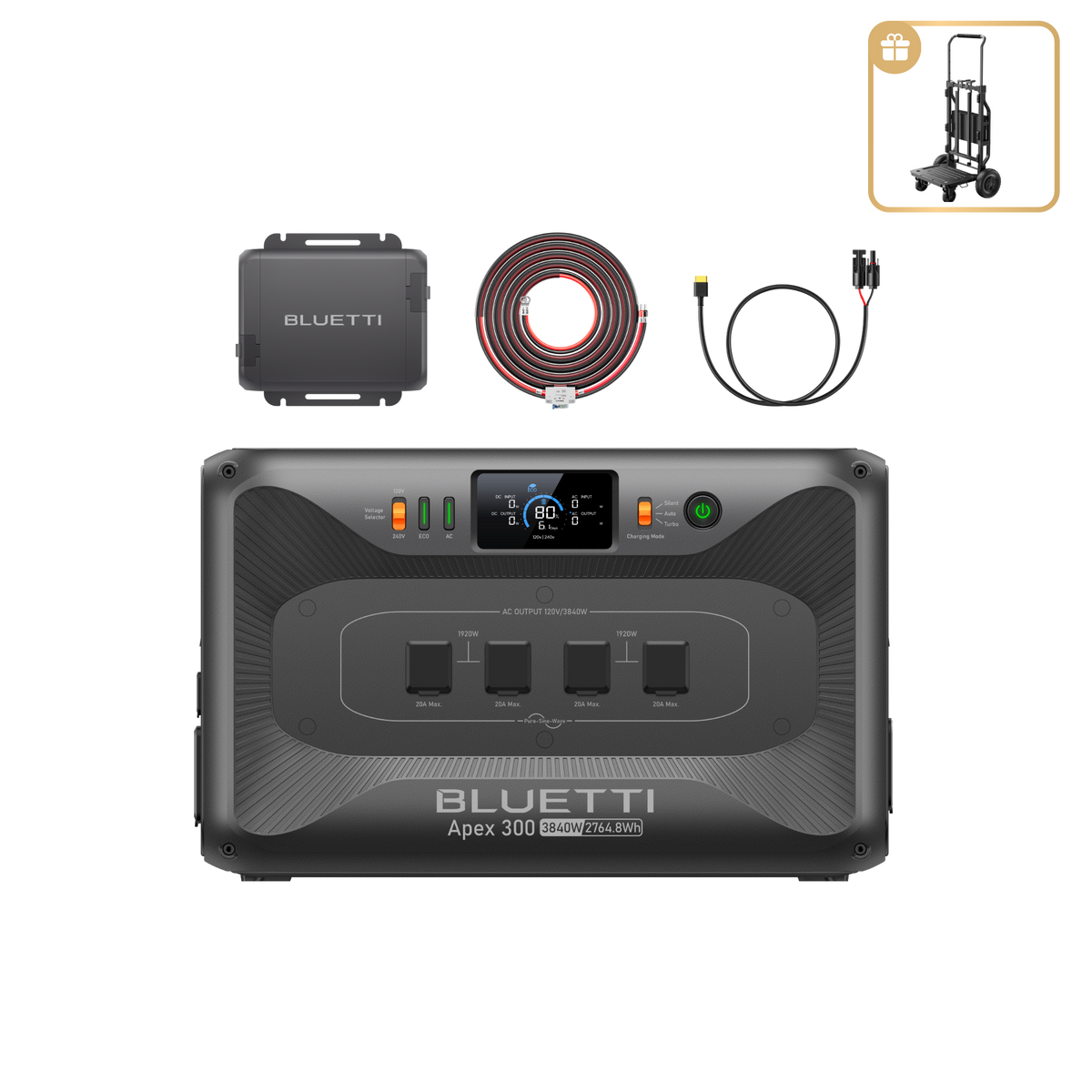 Apex 300+Charger 1 | 3,840W, 2,764.8Wh, 560W Charger