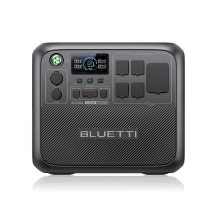 AC200L Expandable Portable Power Station with 2400W 2048Wh