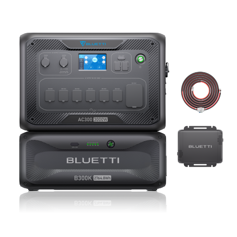 AC300 B300K Home Backup with 3000W 2764Wh 560W Charger