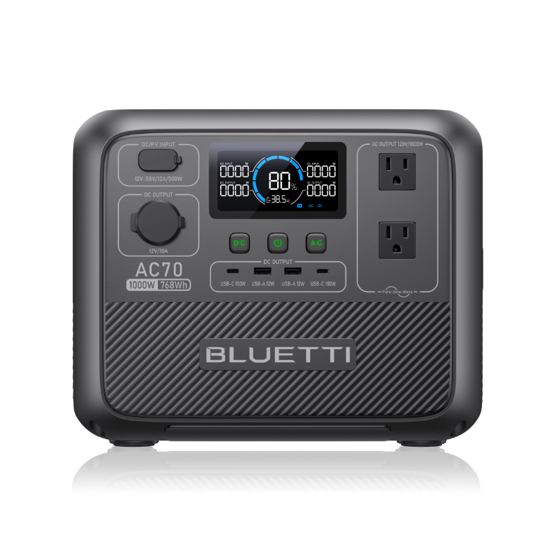AC70 Portable Power Station with 1000W 768Wh