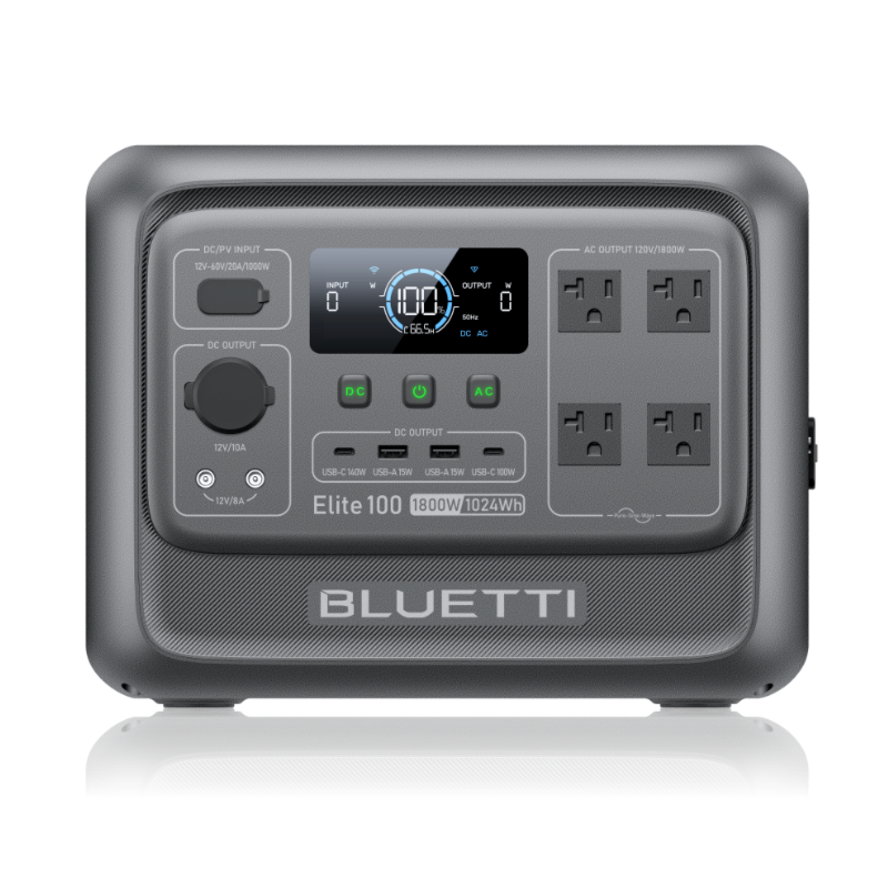 BLUETTI Elite 100 V2 Portable Power Station | 1,800W 1,024Wh