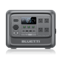 BLUETTI Elite 100 V2 (2025 New) Solar Generator, 1024Wh LFP Battery Backup w/ 4 1800W AC Outlets (3600W Surge)