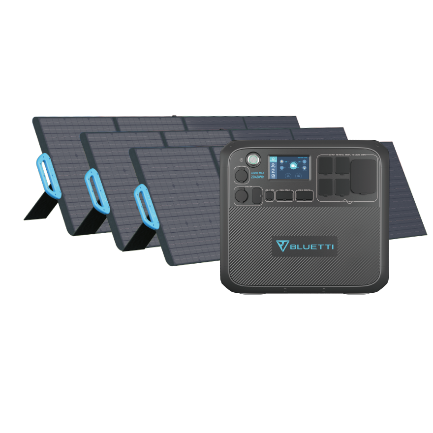 AC200MAX+3*PV200D | 2200W, 2048Wh, 600W Solar Kit